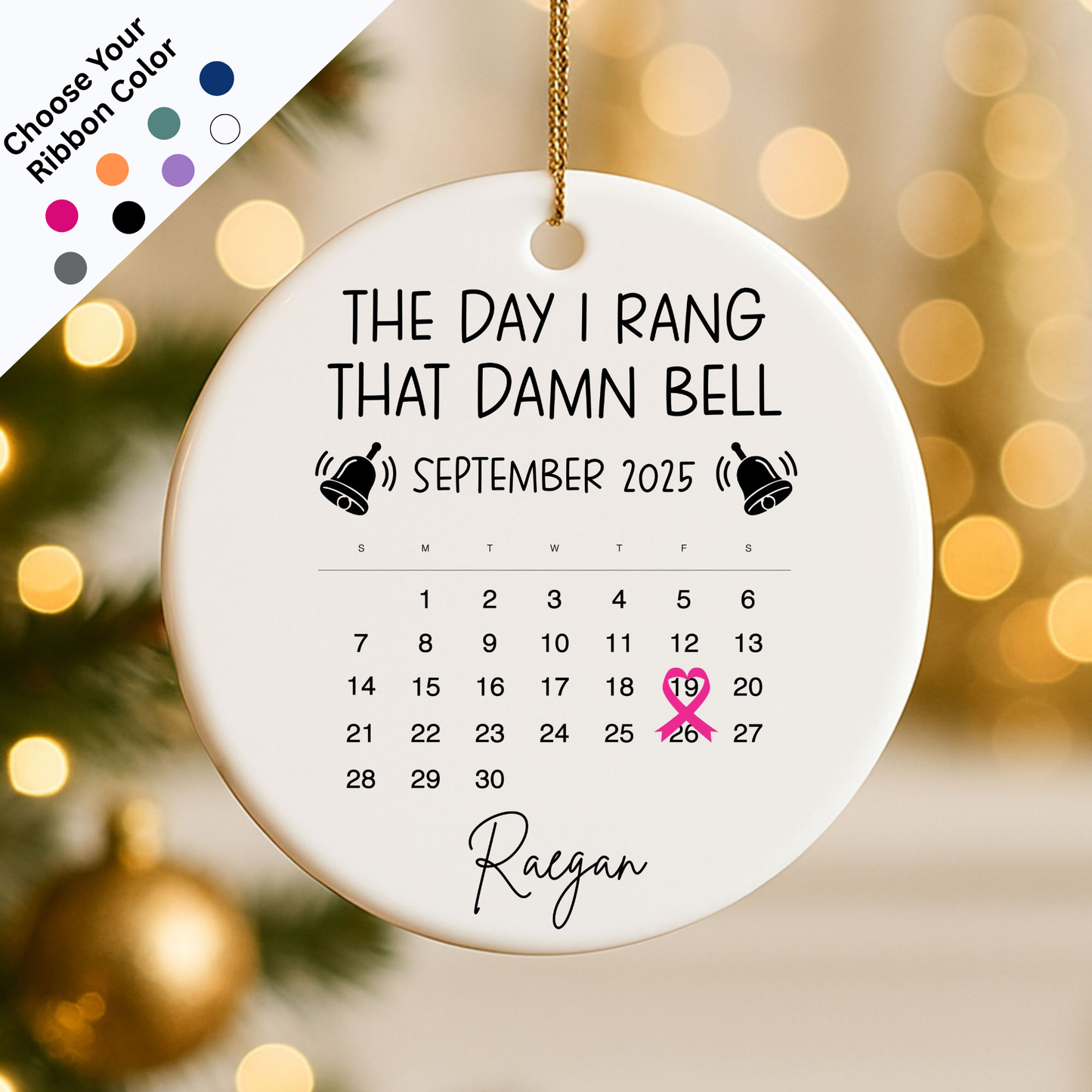 I Rang the Damn Bell – Cancer Milestone Keepsake