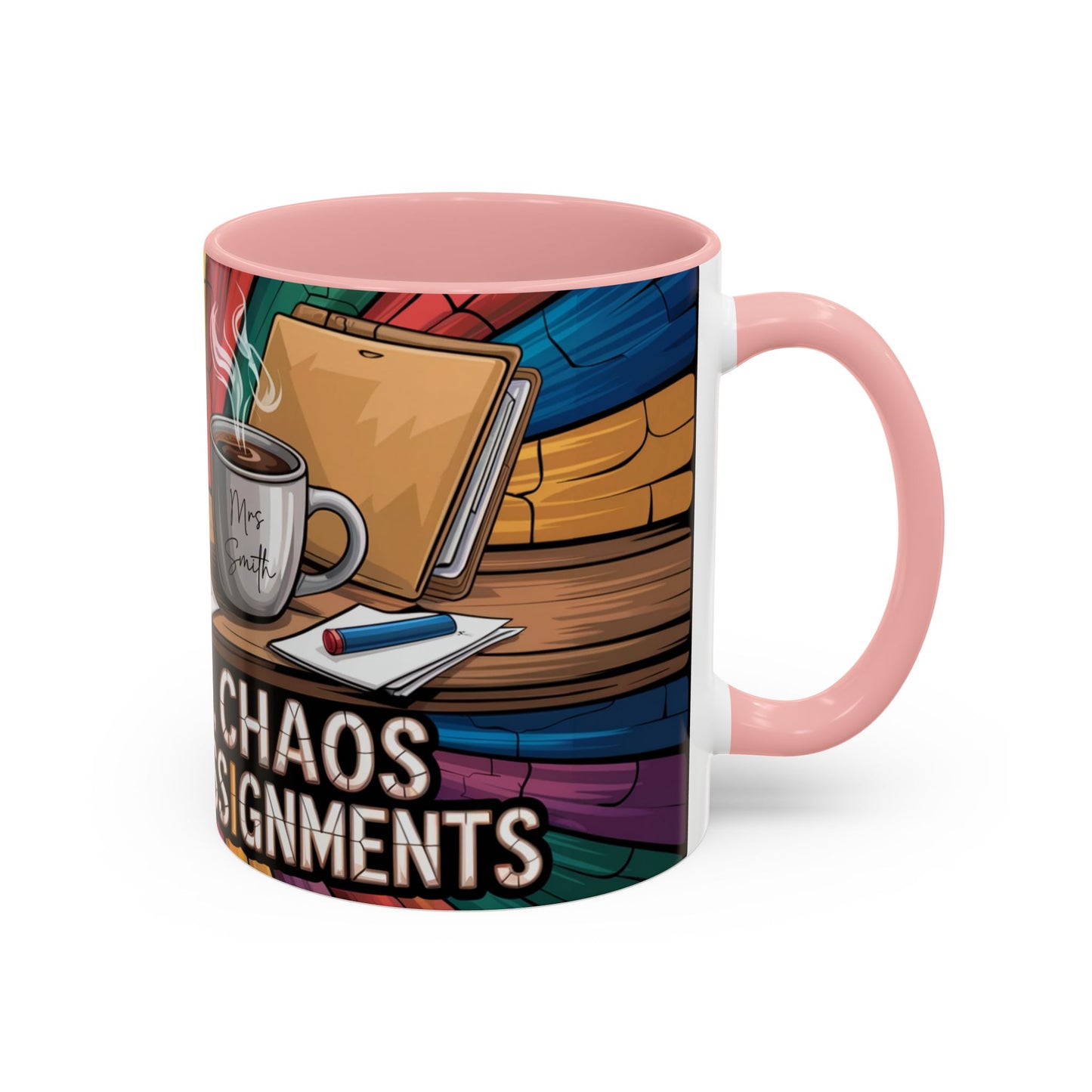 Personalized Teacher Chaos Coffee Mug