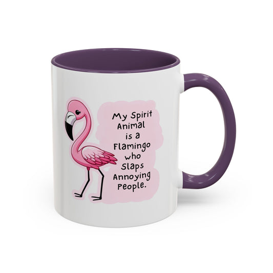 Flamingo Spirit Animal Accent Mug