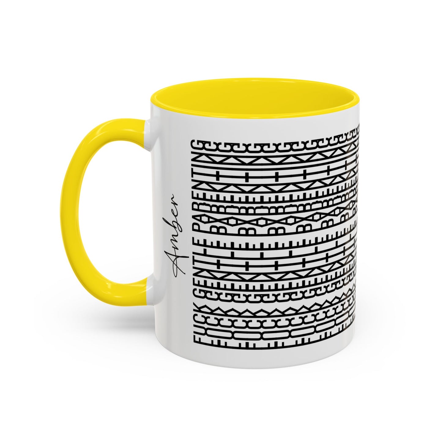 F**k Gentle Parenting – Hidden Message Mug (Black Text)