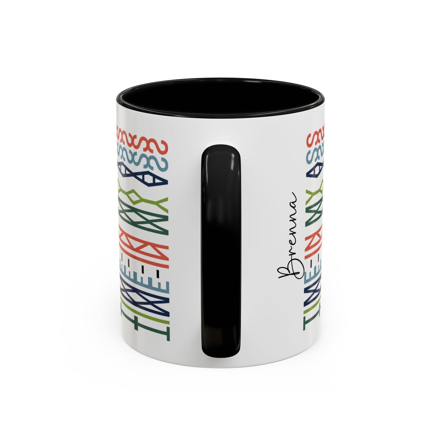 Time In My Ass – Hidden Message Mug (Black Text)