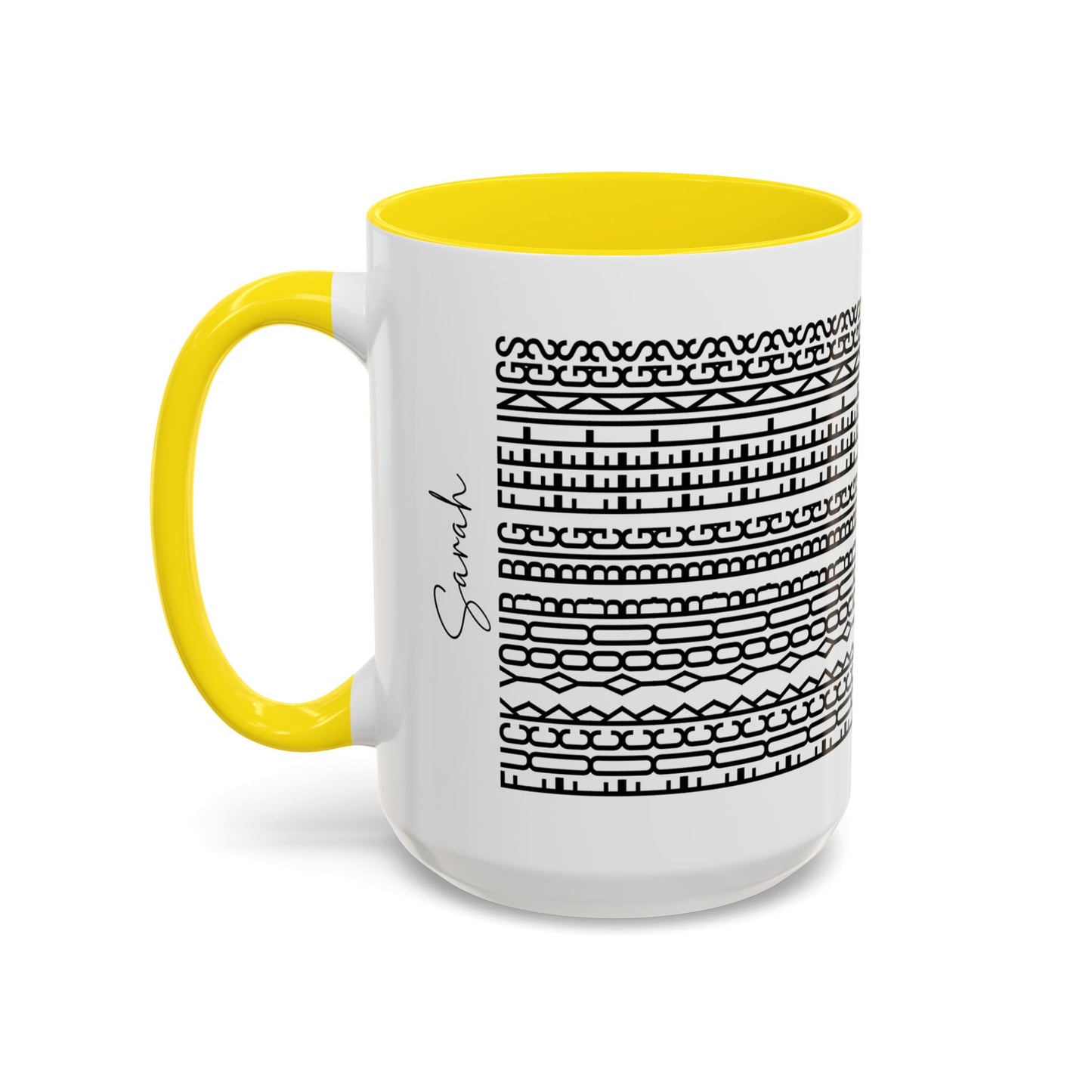 F**k Your Big Feelings – Hidden Message Mug (Black Text)