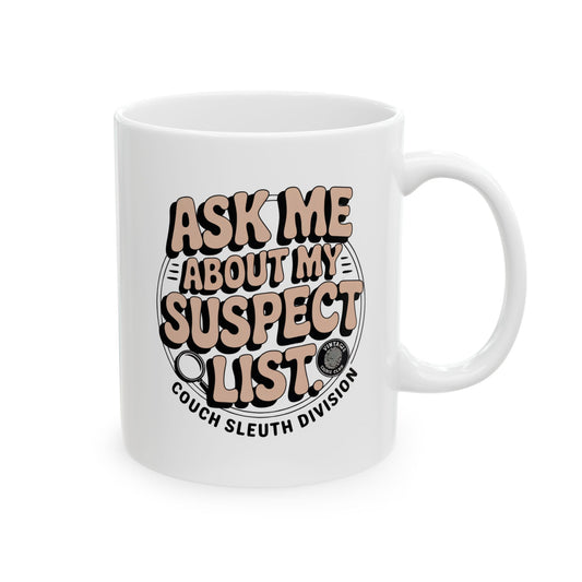Couch Sleuth Badge Ceramic Mug
