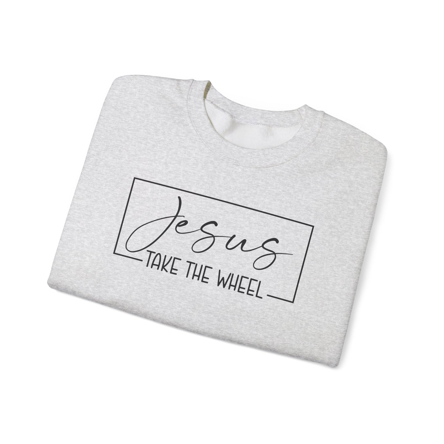 Jesus Take the Wheel Crewneck Sweatshirt