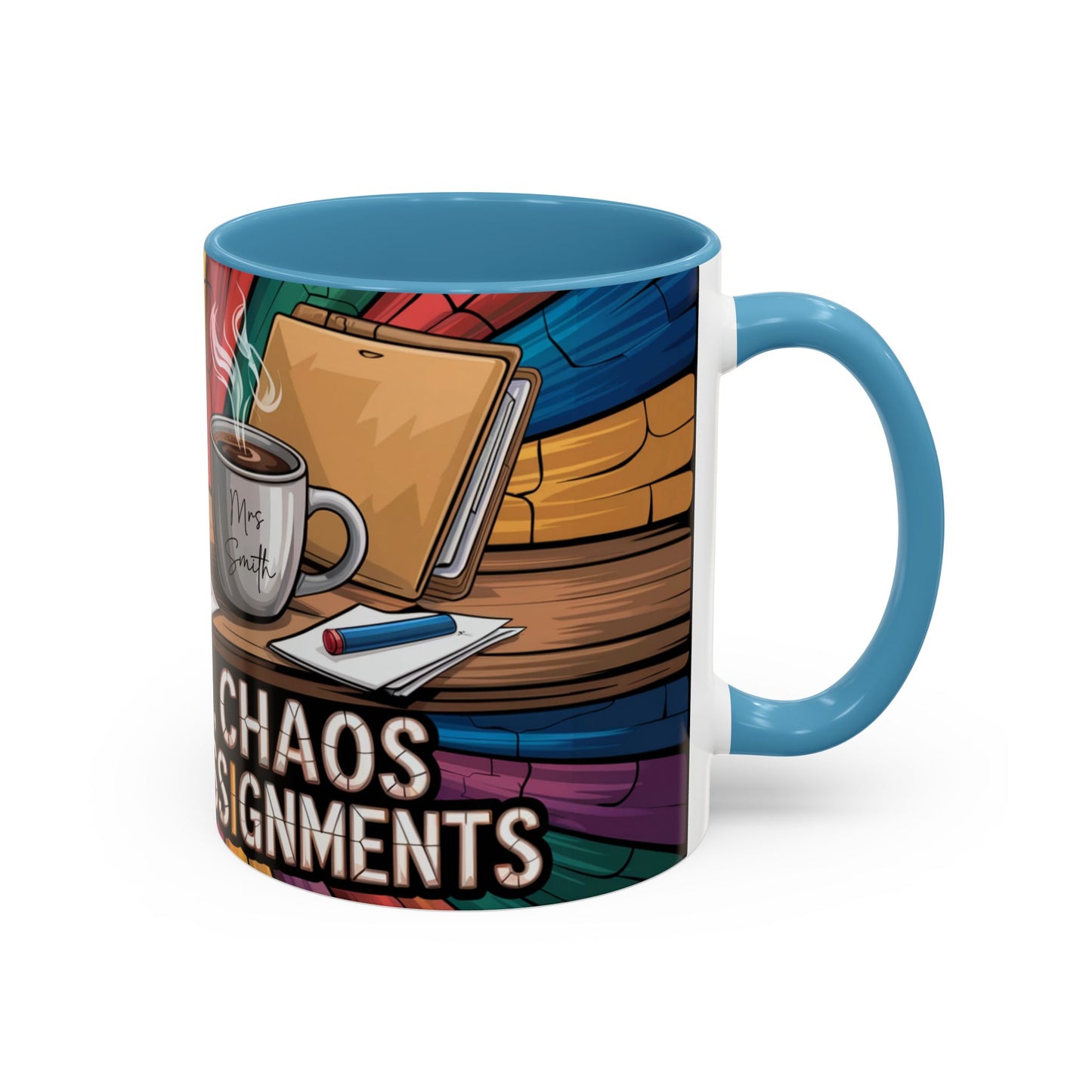 Personalized Teacher Chaos Coffee Mug