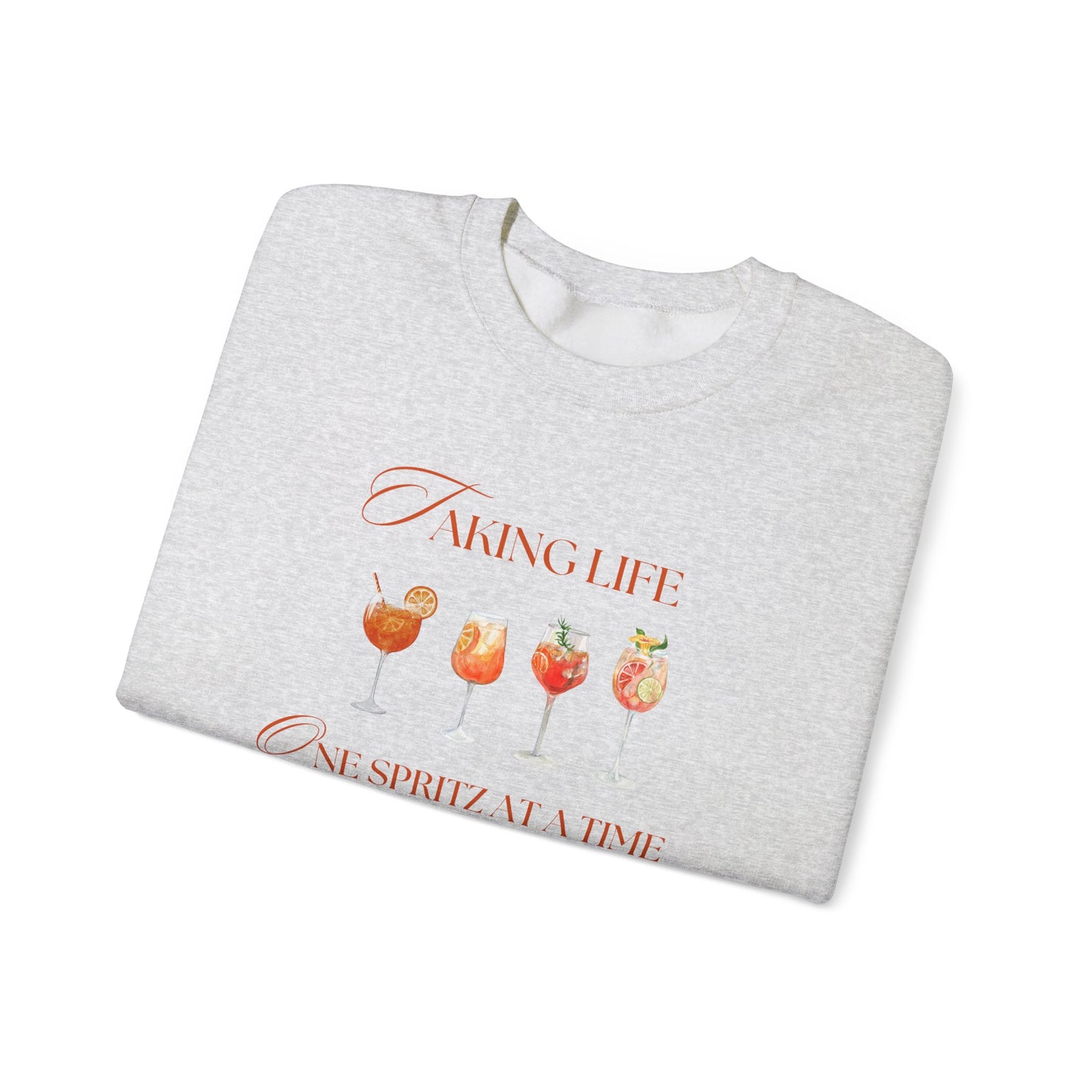 One Spritz at a Time Crewneck Sweatshirt