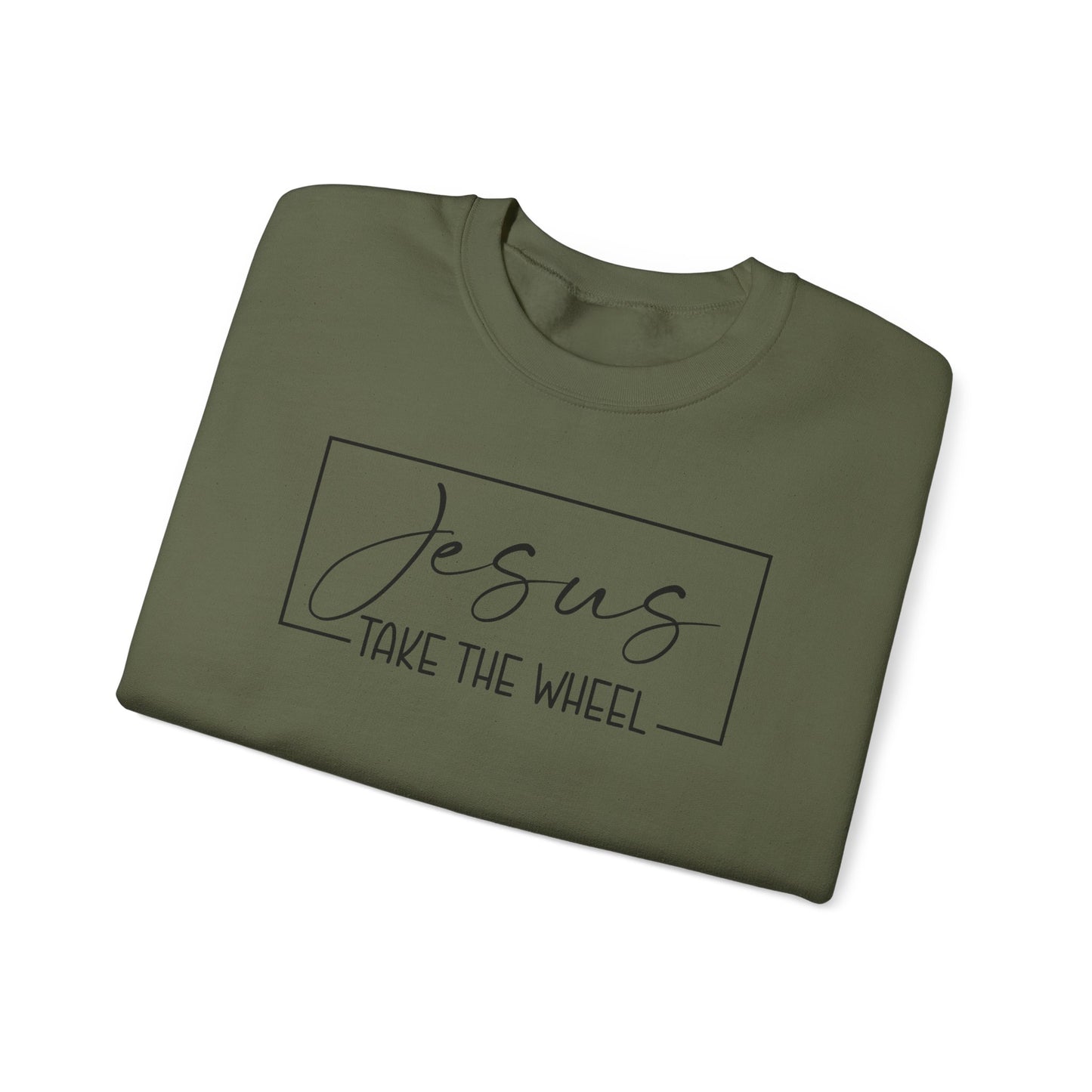 Jesus Take the Wheel Crewneck Sweatshirt