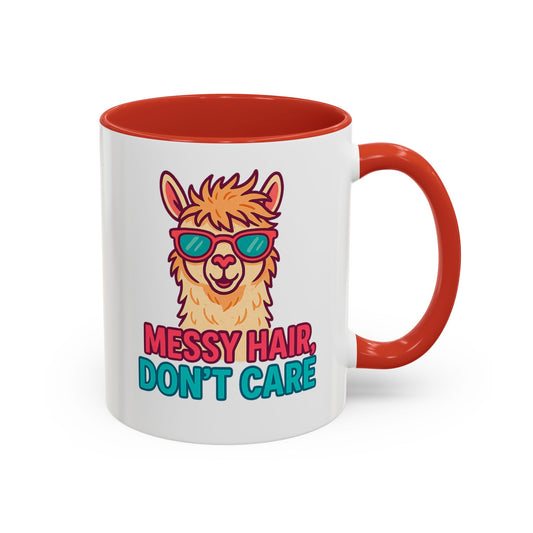 Unbrushed and Unbothered Accent Mug