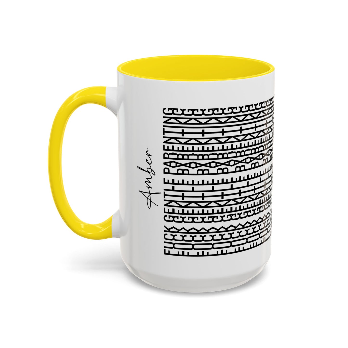 F**k Gentle Parenting – Hidden Message Mug (Black Text)