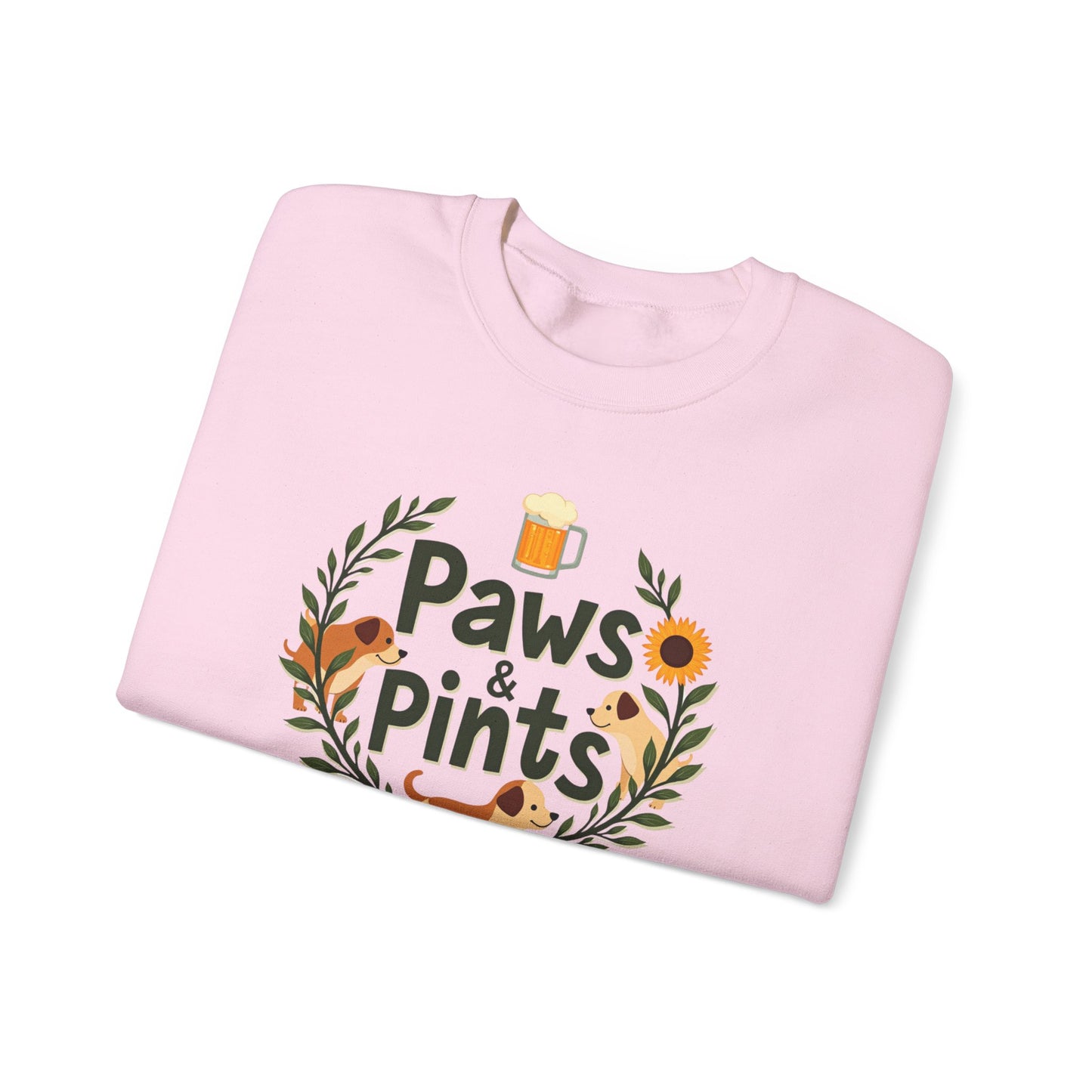 Paws and Pints time Crewneck Sweatshirt