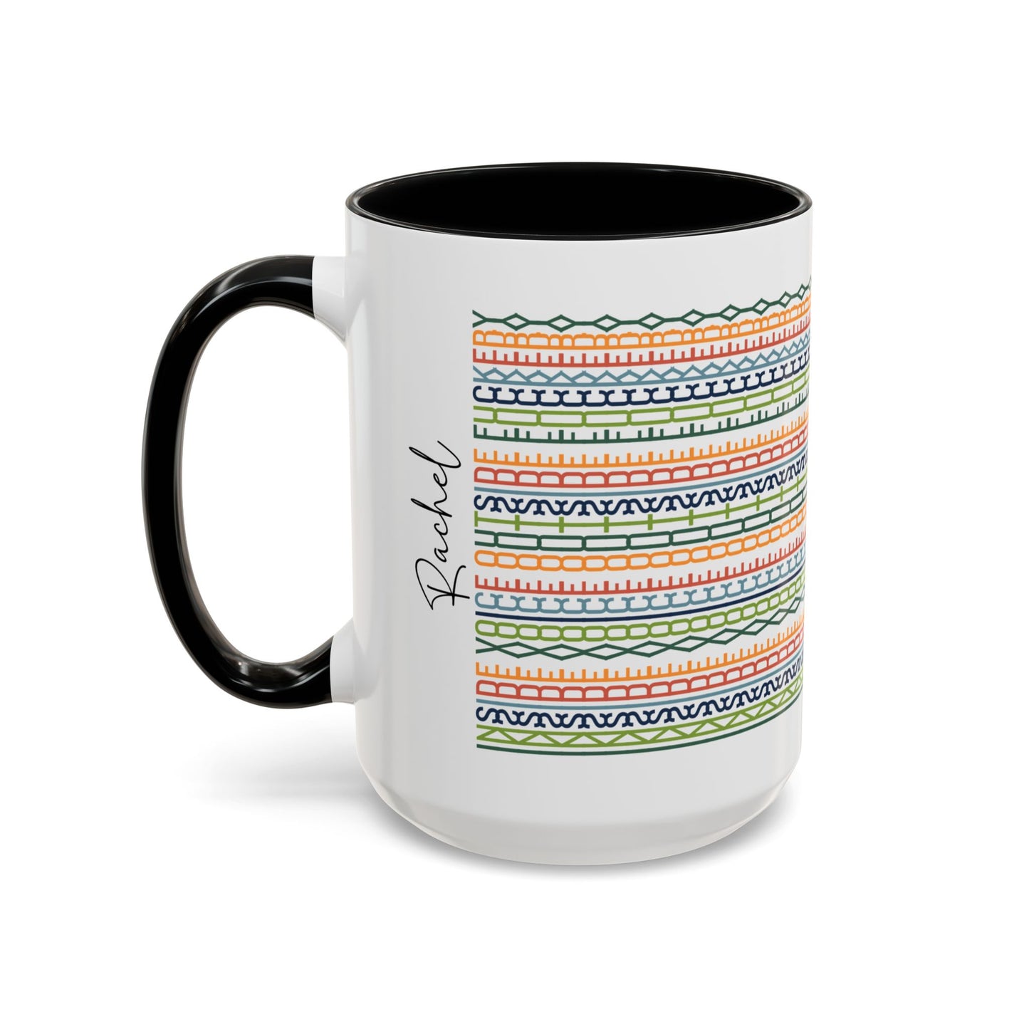 Inside Voice, Outside F**kery – Hidden Message Mug (Colorful Text)