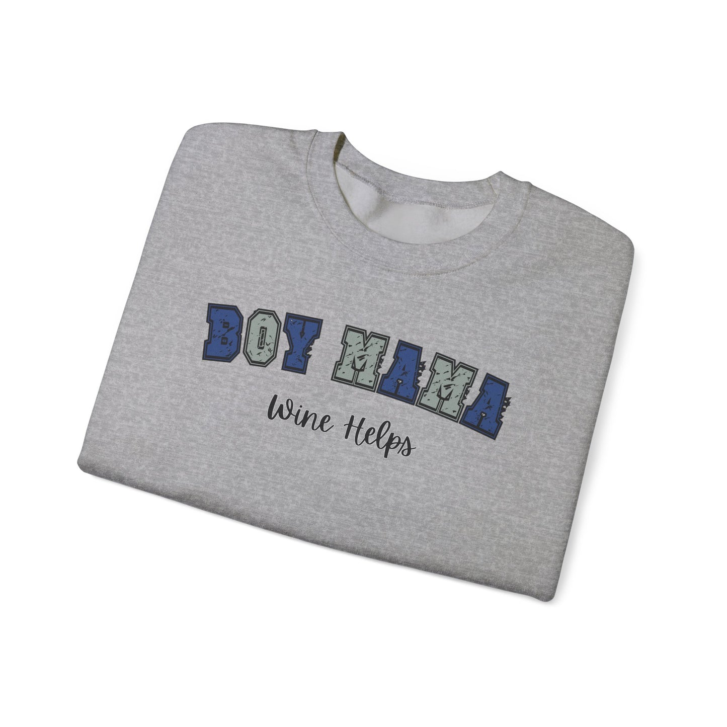 Boy Mams Drink Wine Crewneck Sweatshirt