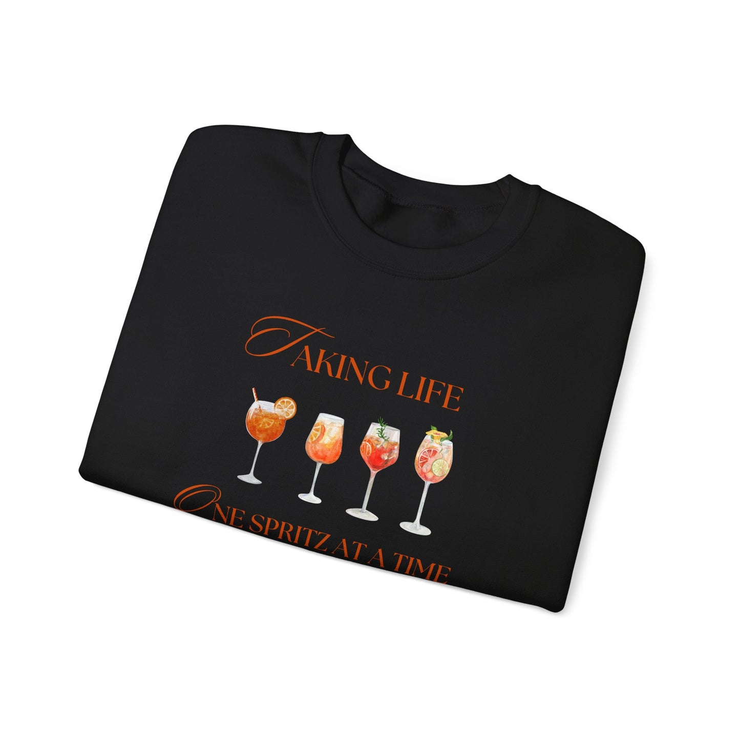 One Spritz at a Time Crewneck Sweatshirt