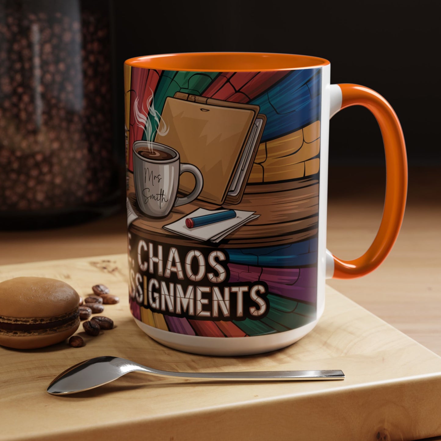 Personalized Teacher Chaos Coffee Mug