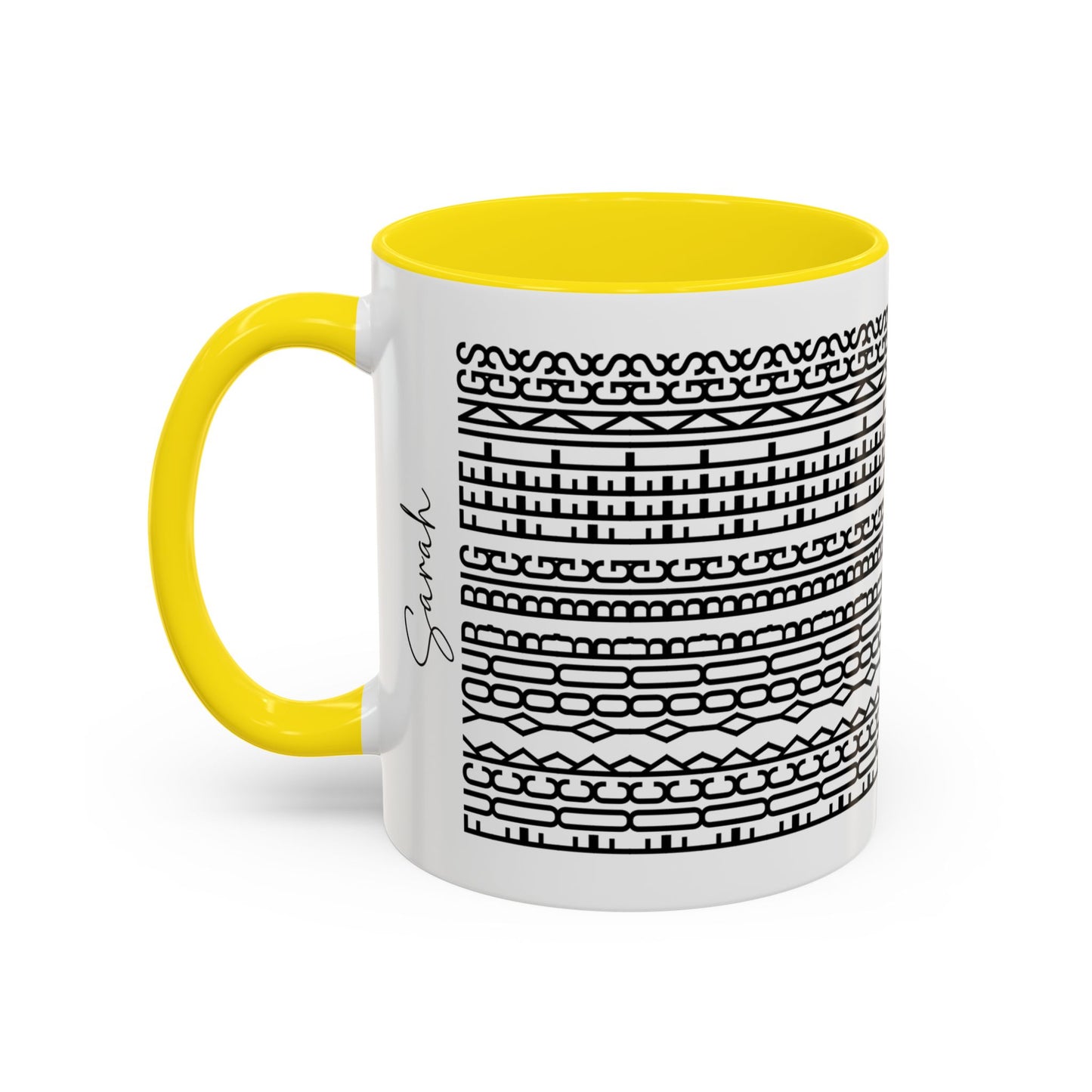 F**k Your Big Feelings – Hidden Message Mug (Black Text)