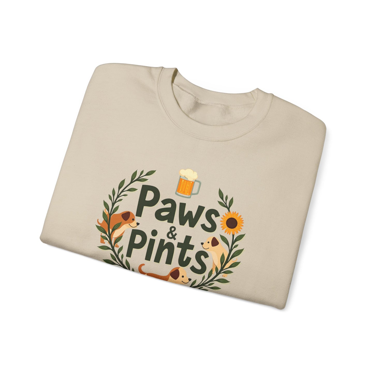 Paws and Pints time Crewneck Sweatshirt