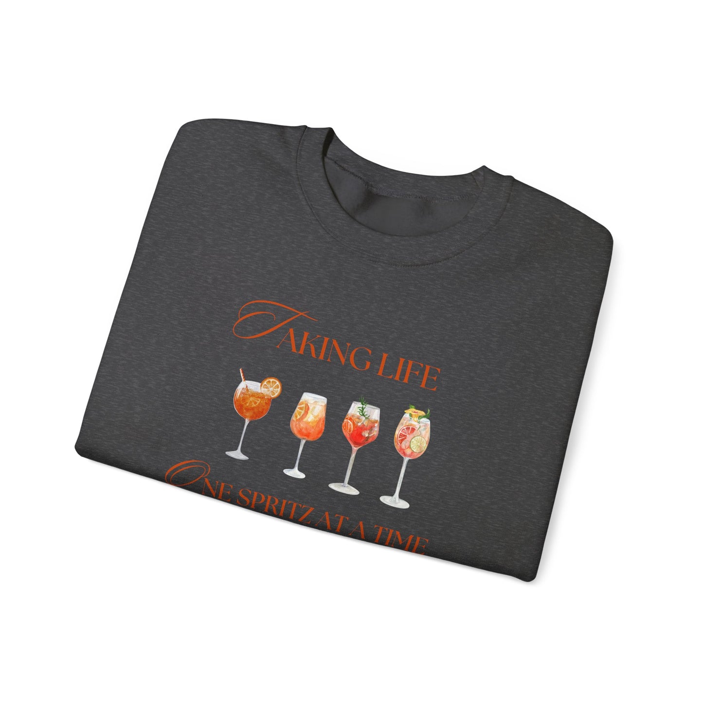 One Spritz at a Time Crewneck Sweatshirt