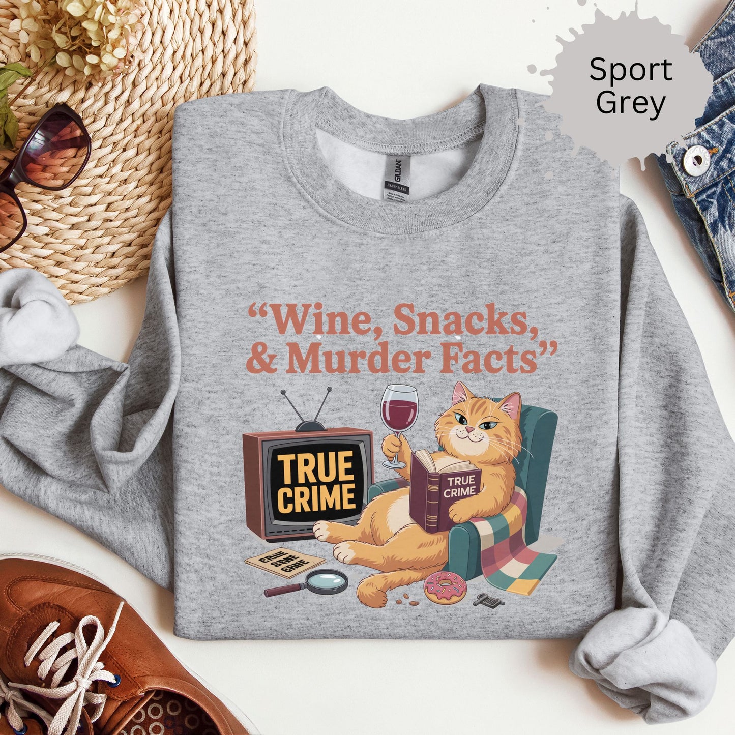 True Crimes & Whiskers Crewneck