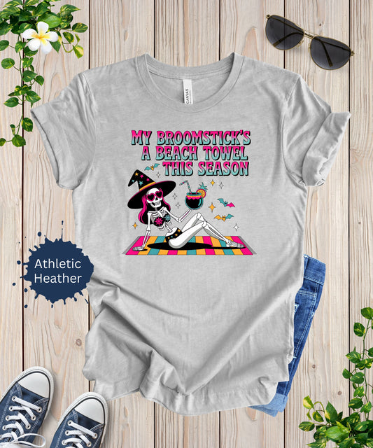 My Broomstick’s a Beach Towel Tee
