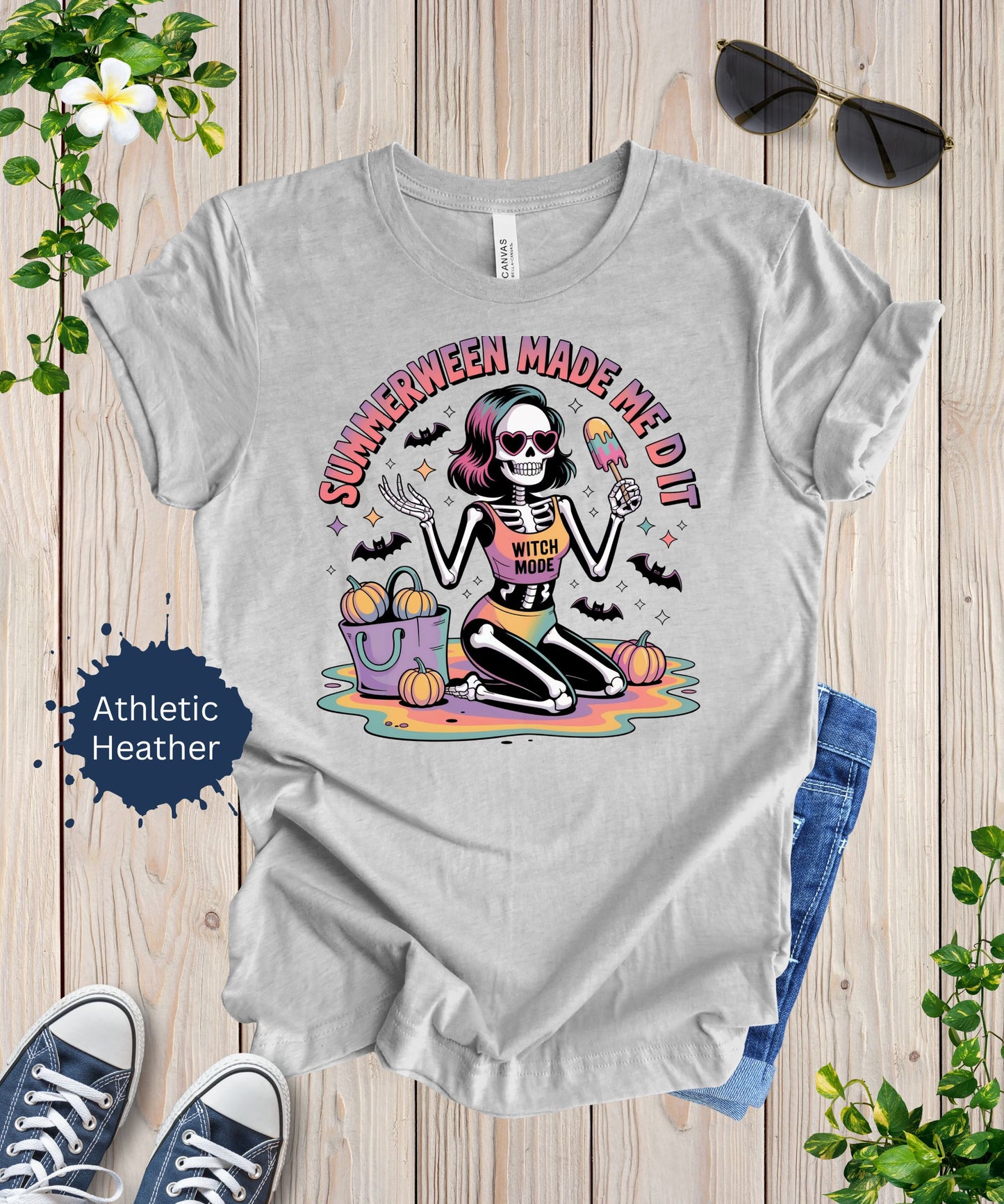 Summerween Beach Skeleton Shirt