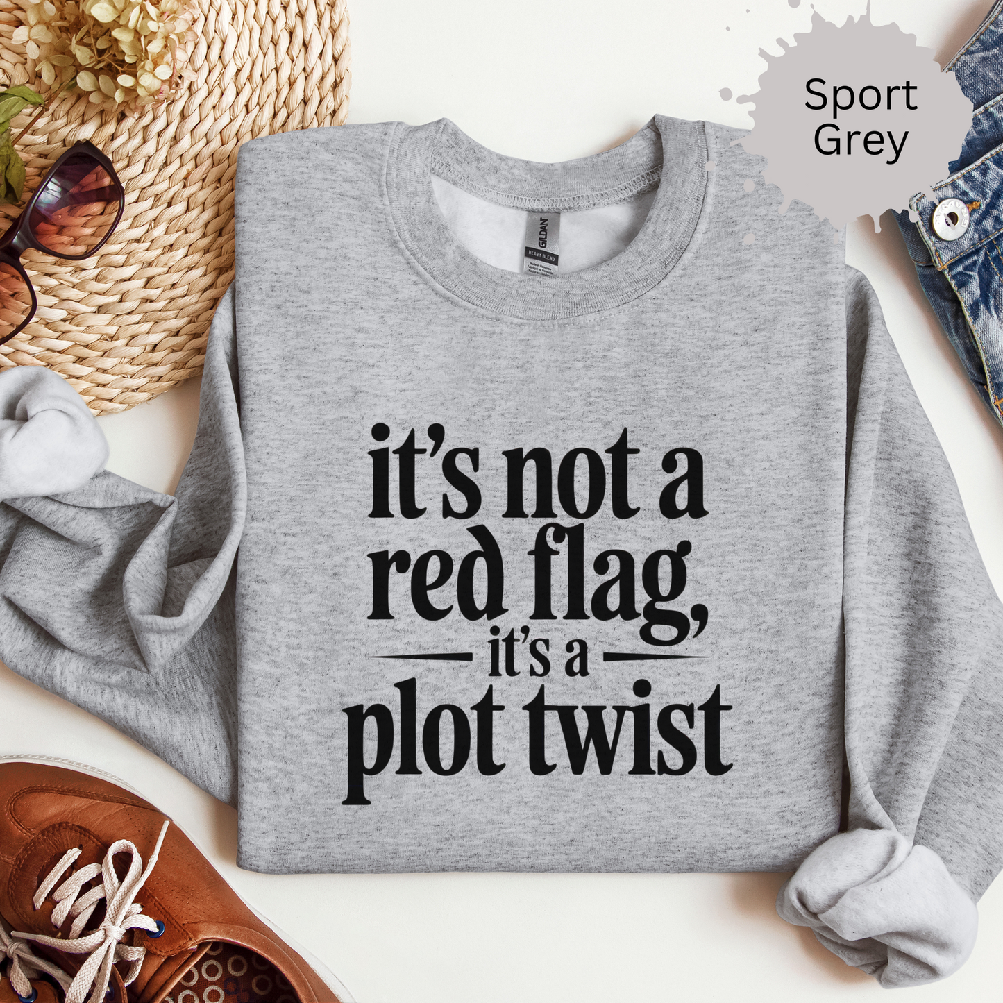 Its a Plot Twist True Crime Crewneck