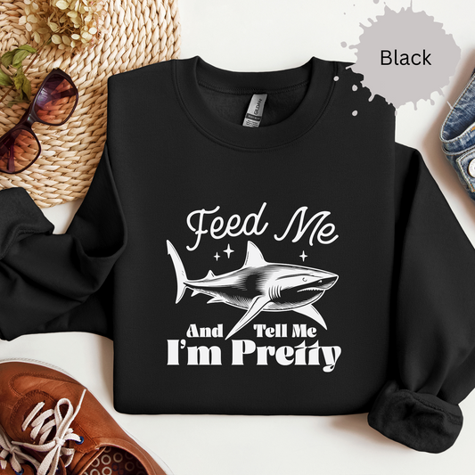 Flawless and Famished Shark Crewneck Sweatshirt