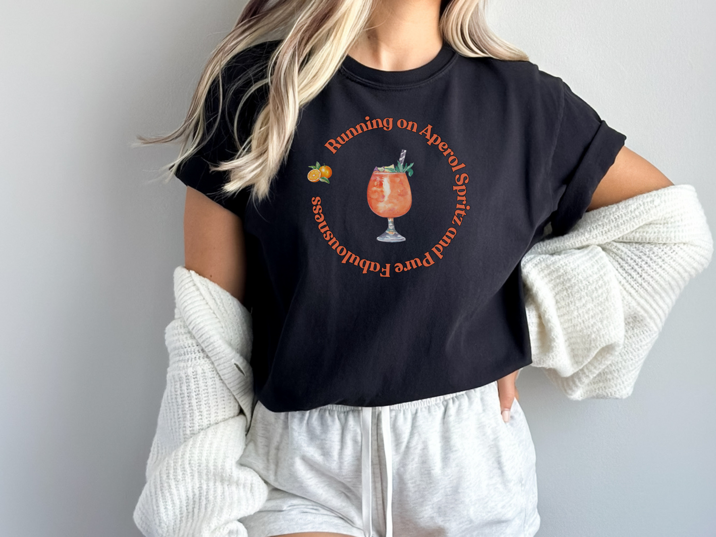 Aperol Spritz Sassy Short-Sleeved Crewneck TShirt