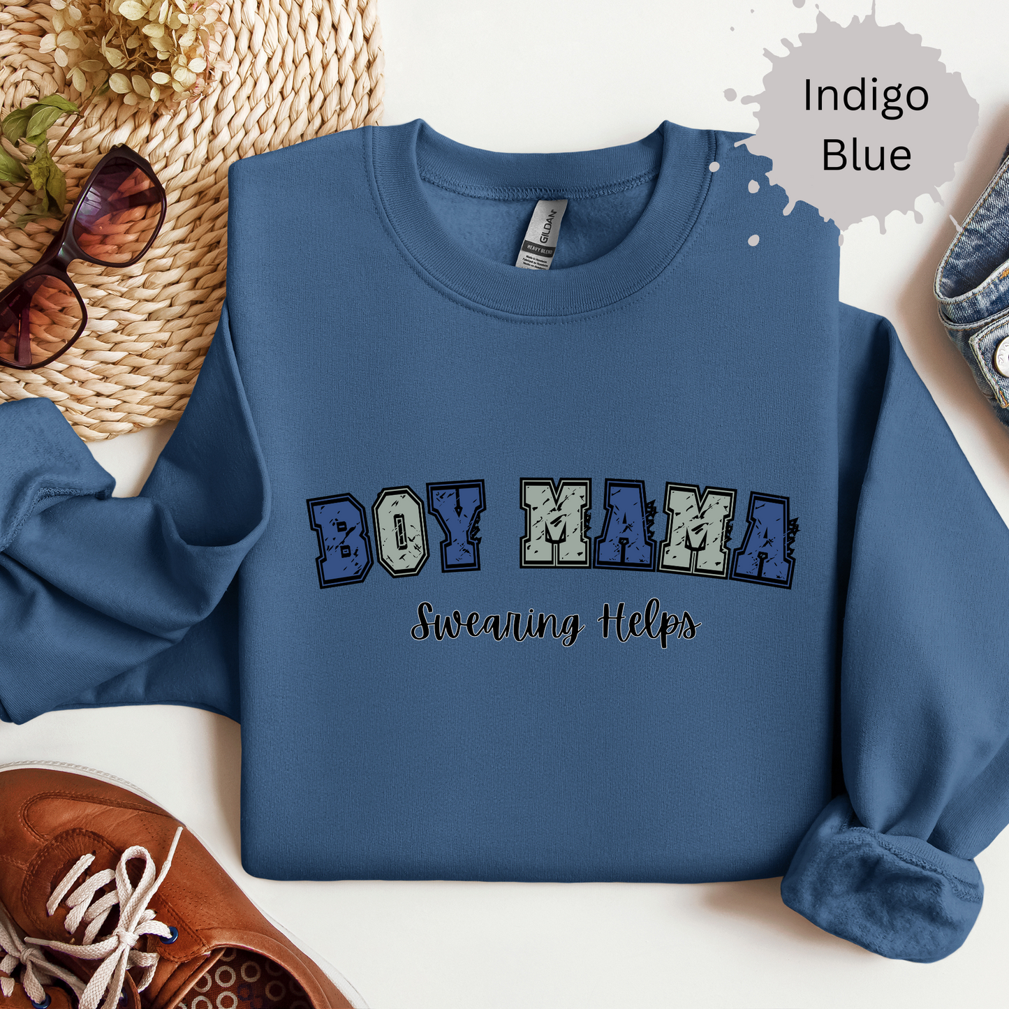 Boy Moms Swear Crewneck Sweatshirt