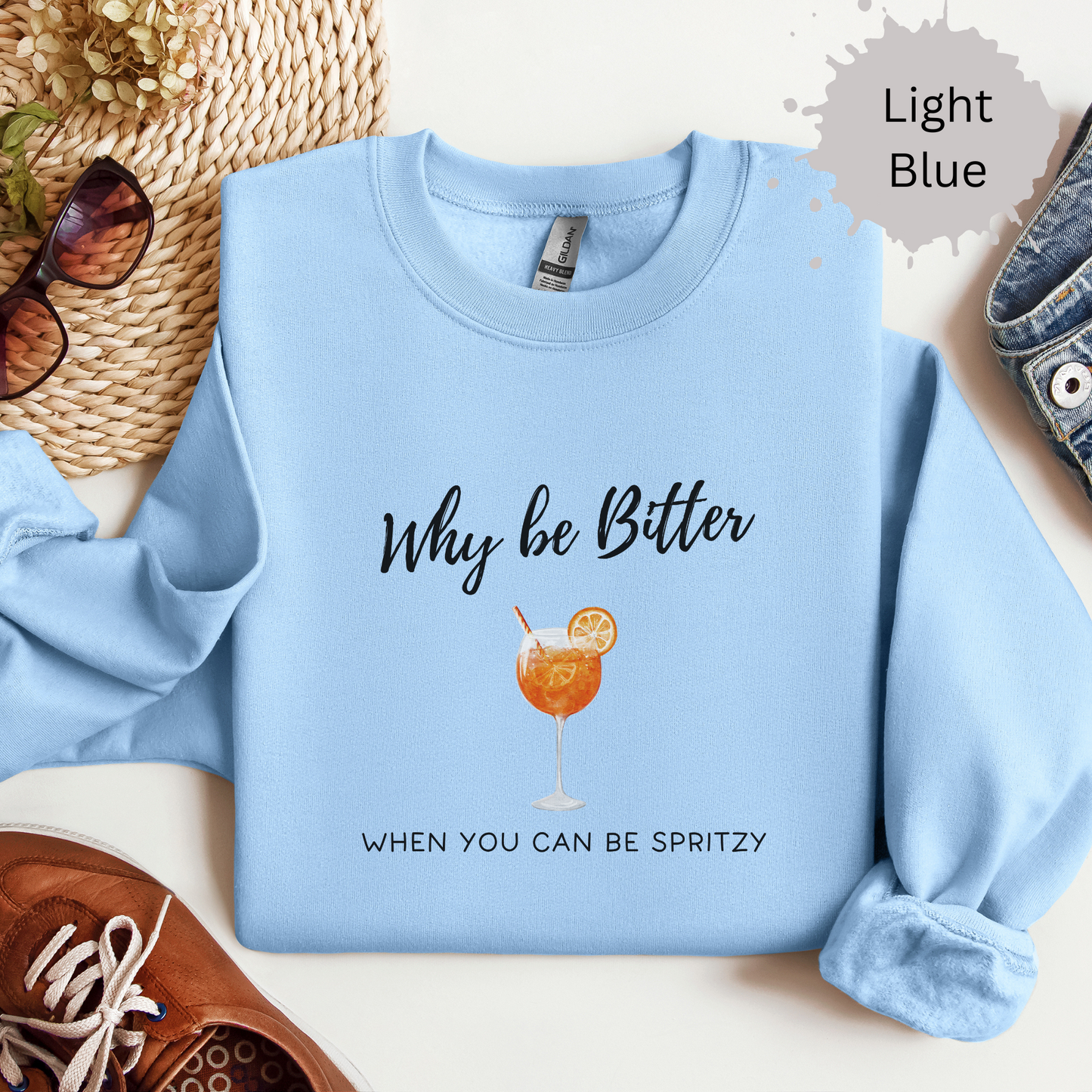 Spritzy Not Bitter Crewneck Sweatshirt