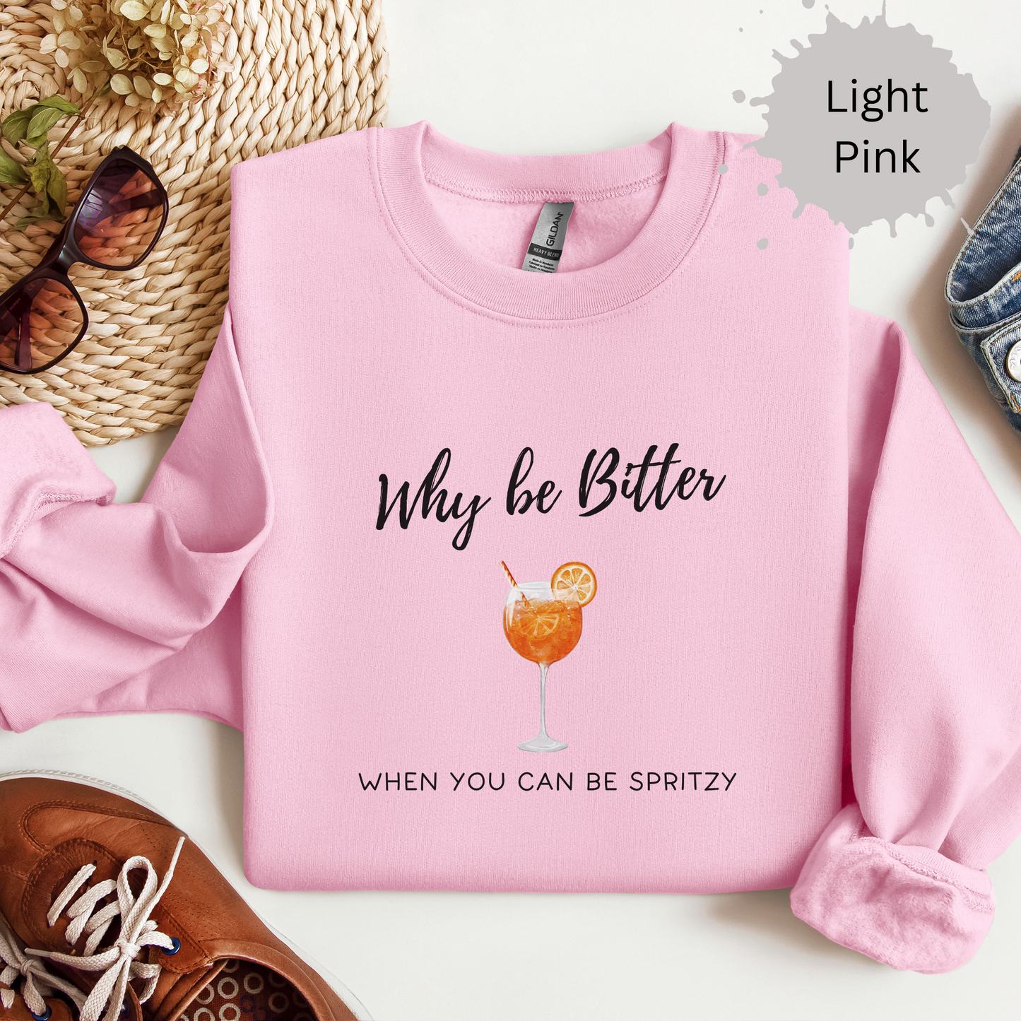 Spritzy Not Bitter Crewneck Sweatshirt