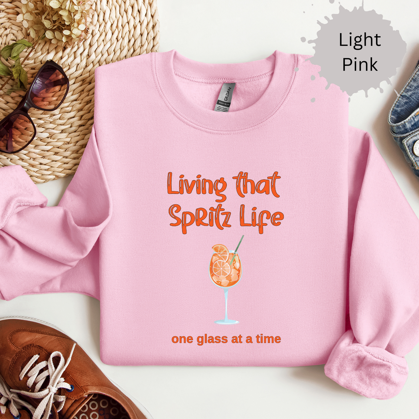 One Spritz at a Time Crewneck Sweatshirt