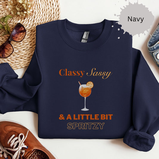 Classy Sassy and Spritzy Crewneck Sweatshirt