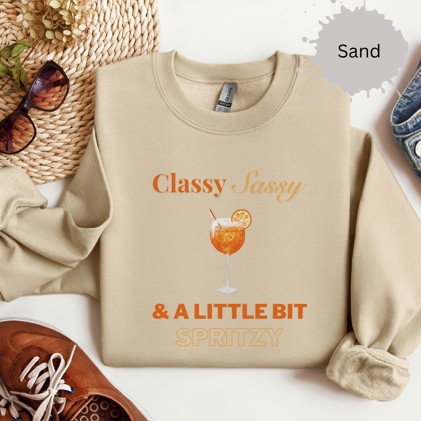 Classy Sassy and Spritzy Crewneck Sweatshirt