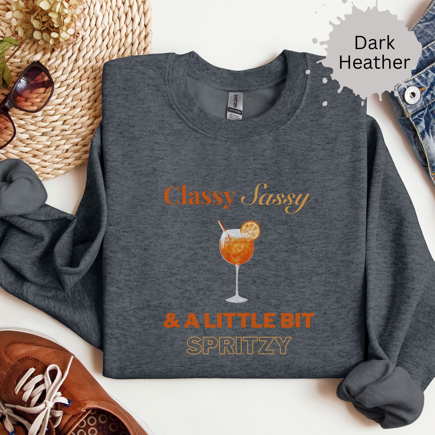 Classy Sassy and Spritzy Crewneck Sweatshirt