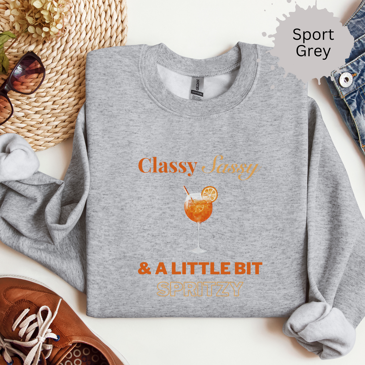 Classy Sassy and Spritzy Crewneck Sweatshirt