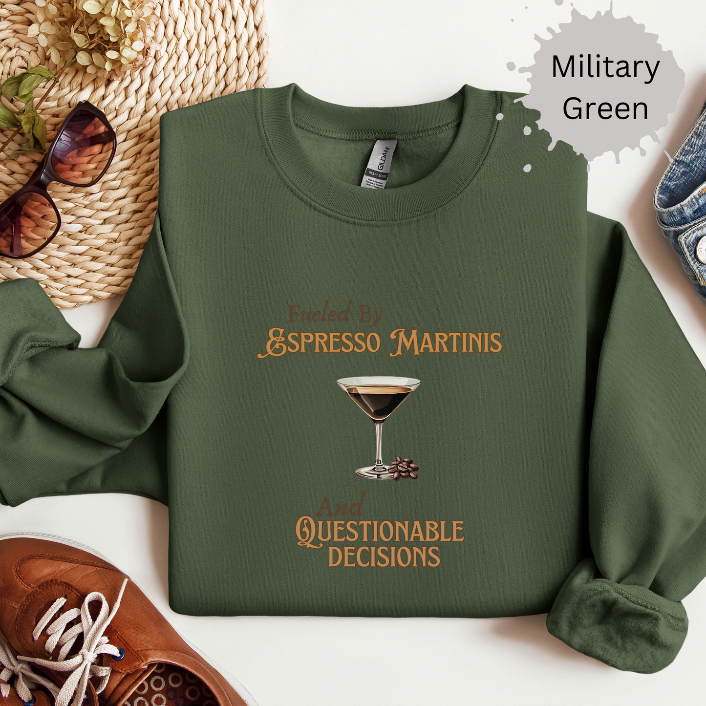 Questionable Decisions and Espresso Martinis Crewneck Sweatshirt