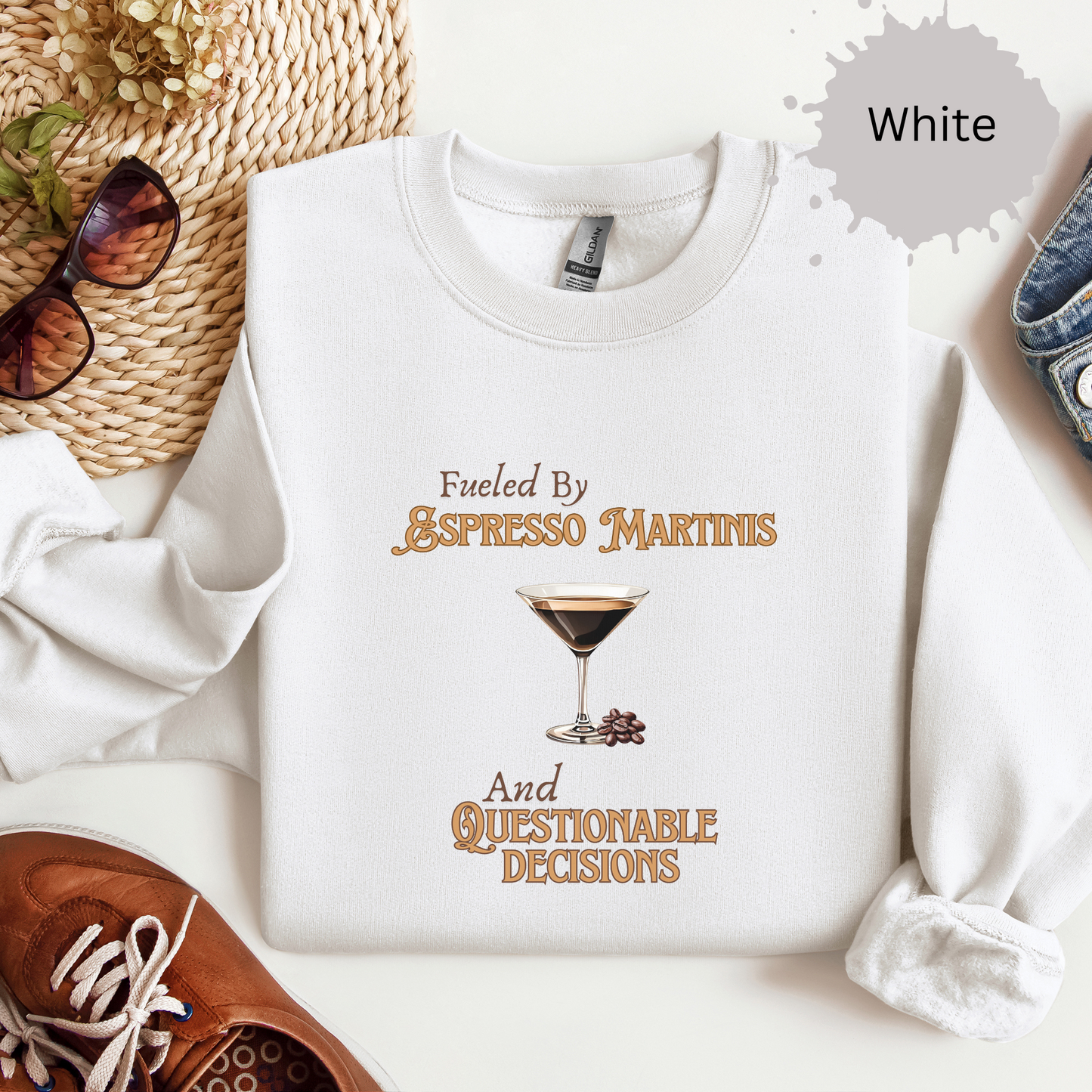 Questionable Decisions and Espresso Martinis Crewneck Sweatshirt