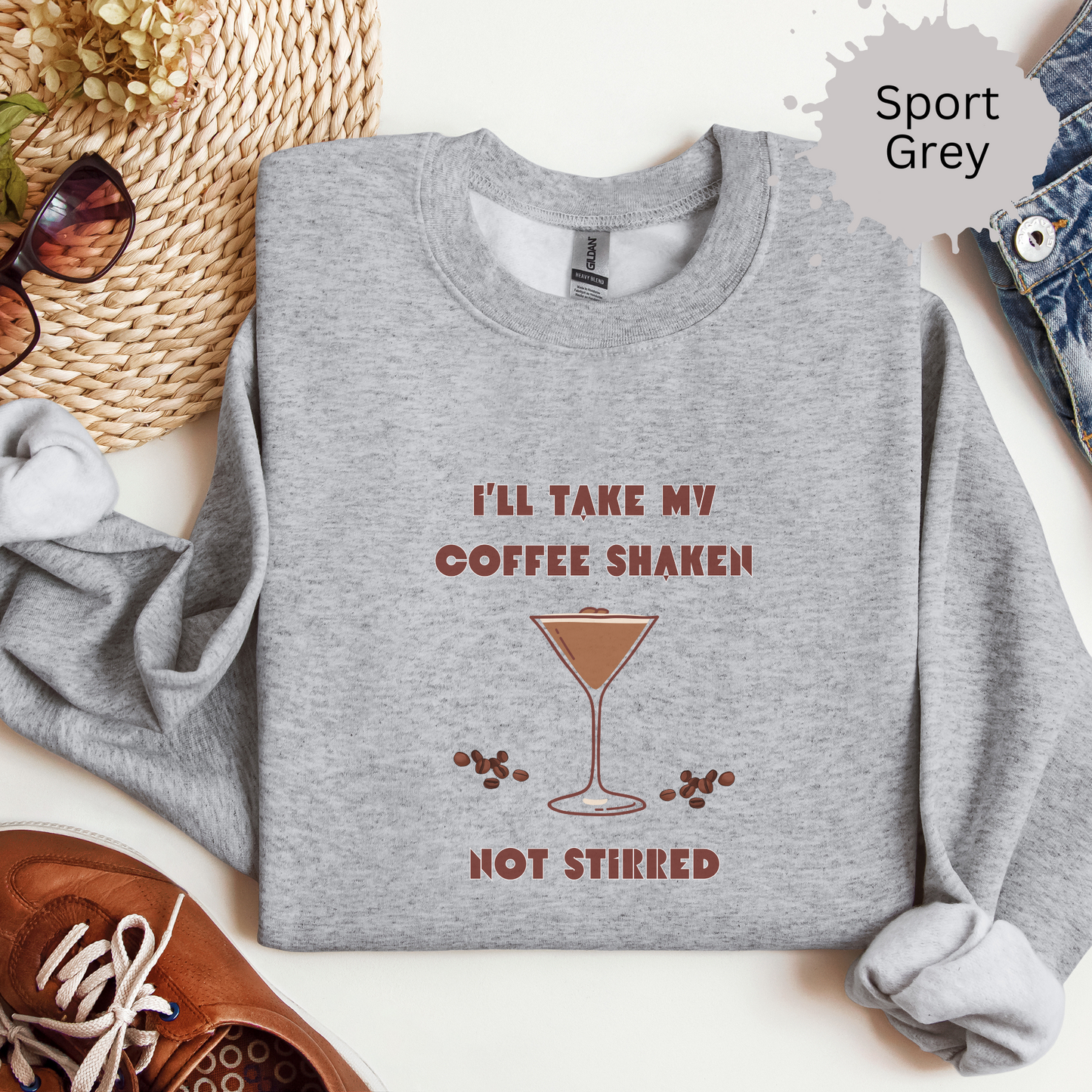 Shaken not Stirred Crewneck Sweatshirt