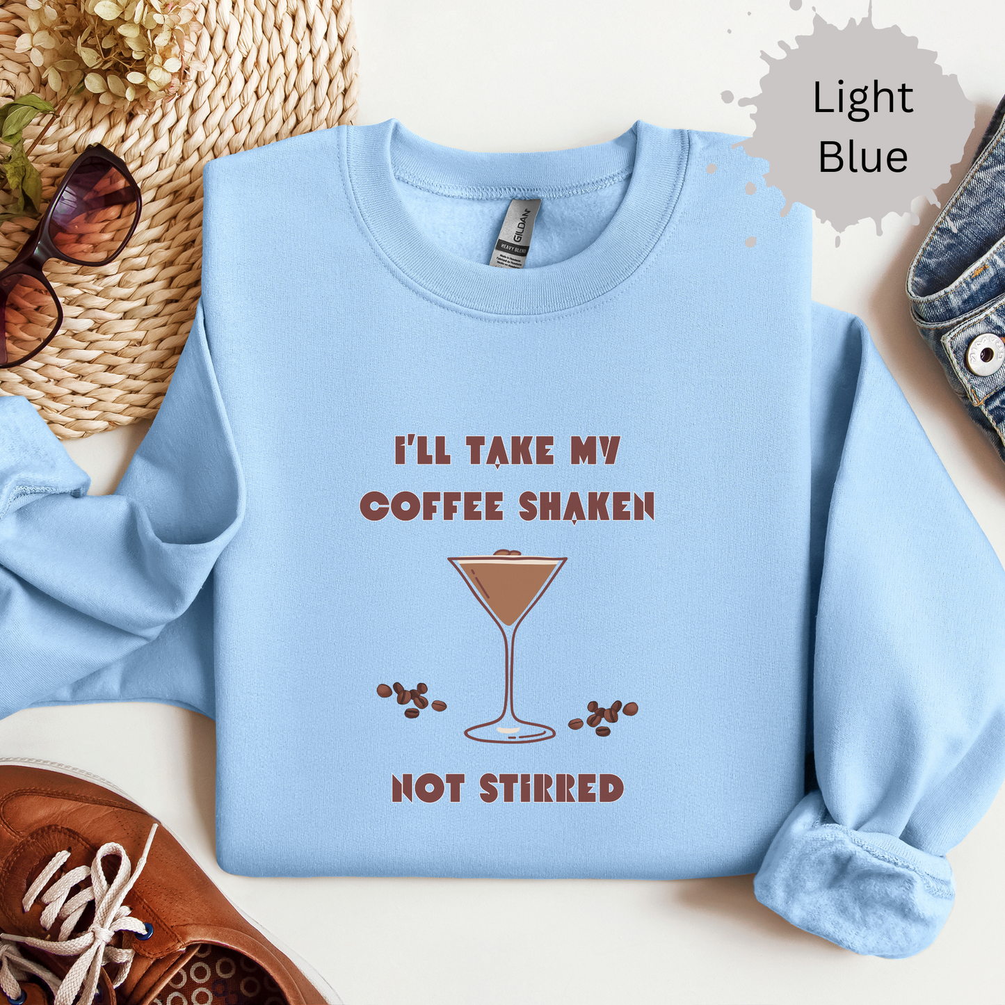 Shaken not Stirred Crewneck Sweatshirt