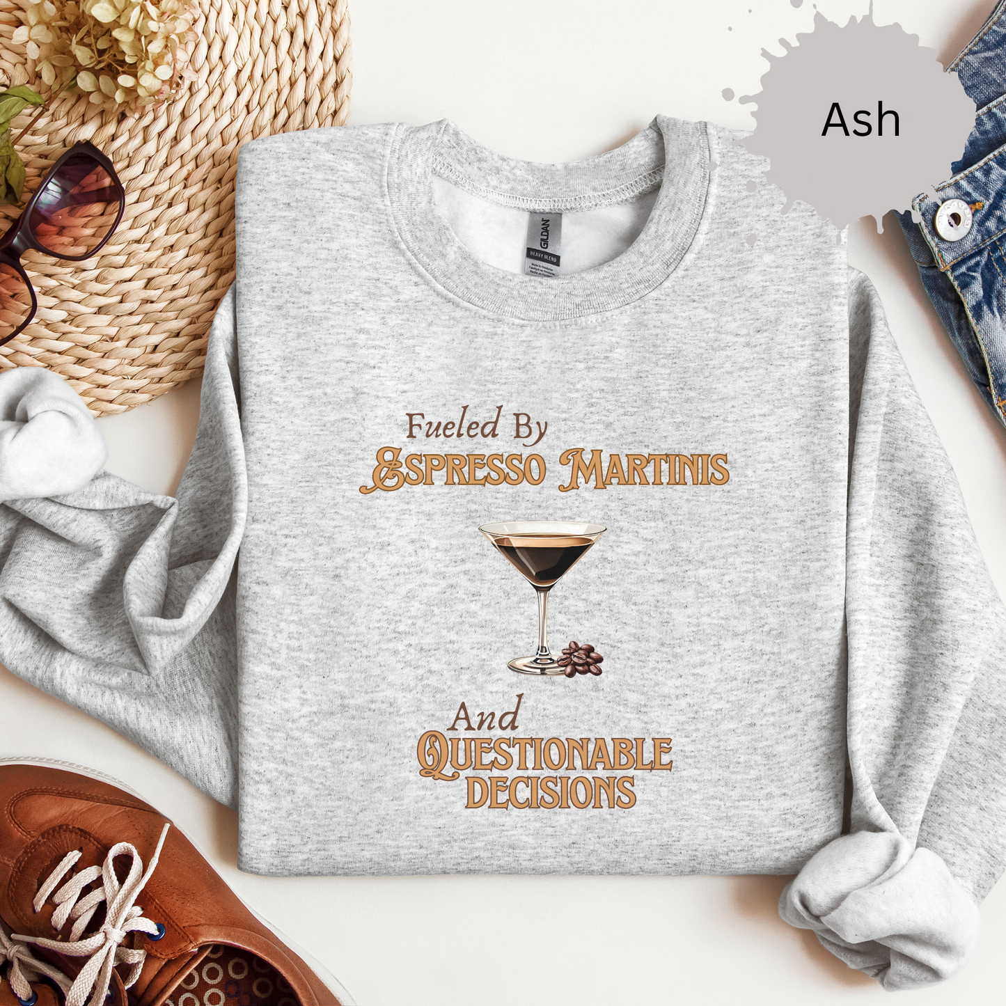 Questionable Decisions and Espresso Martinis Crewneck Sweatshirt