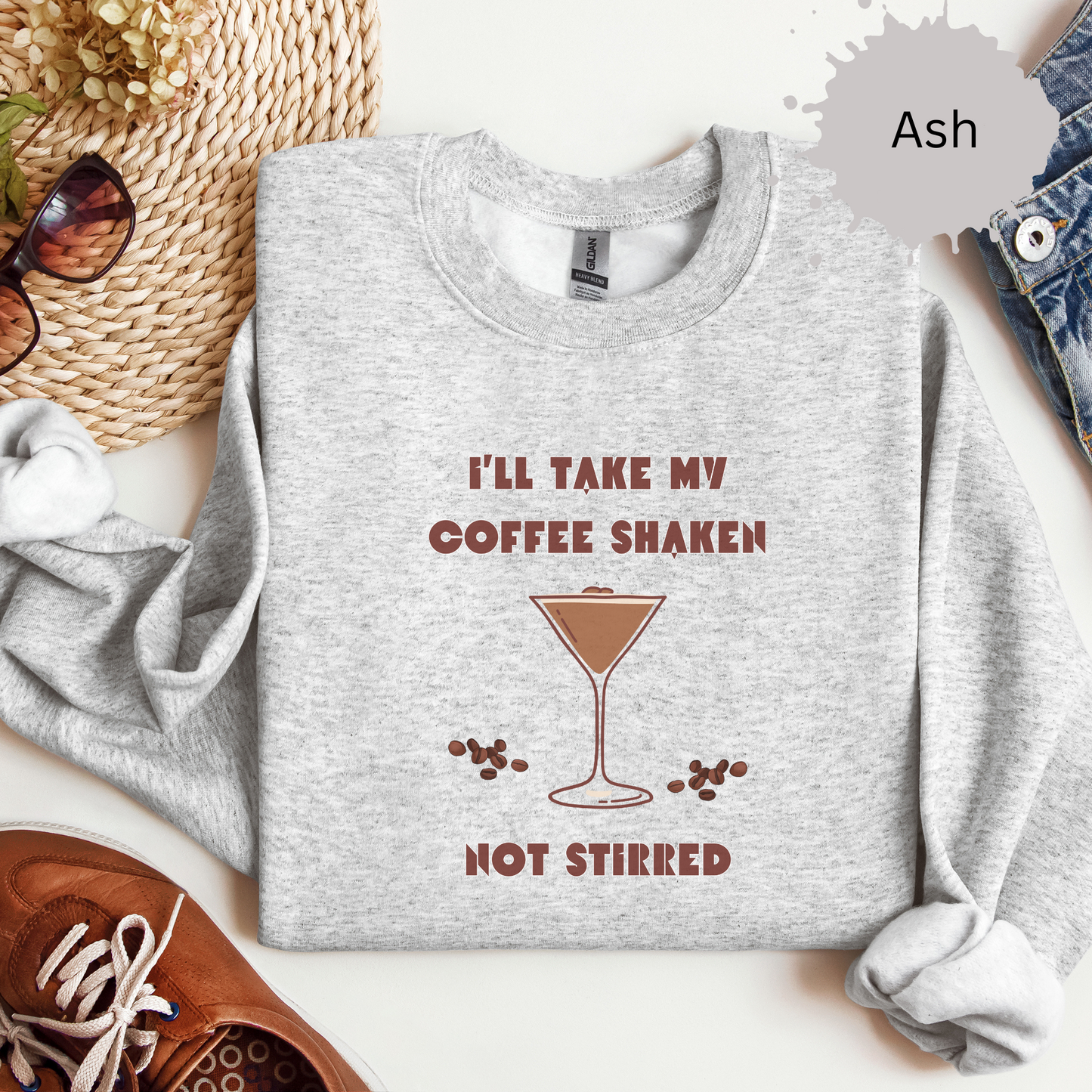 Shaken not Stirred Crewneck Sweatshirt