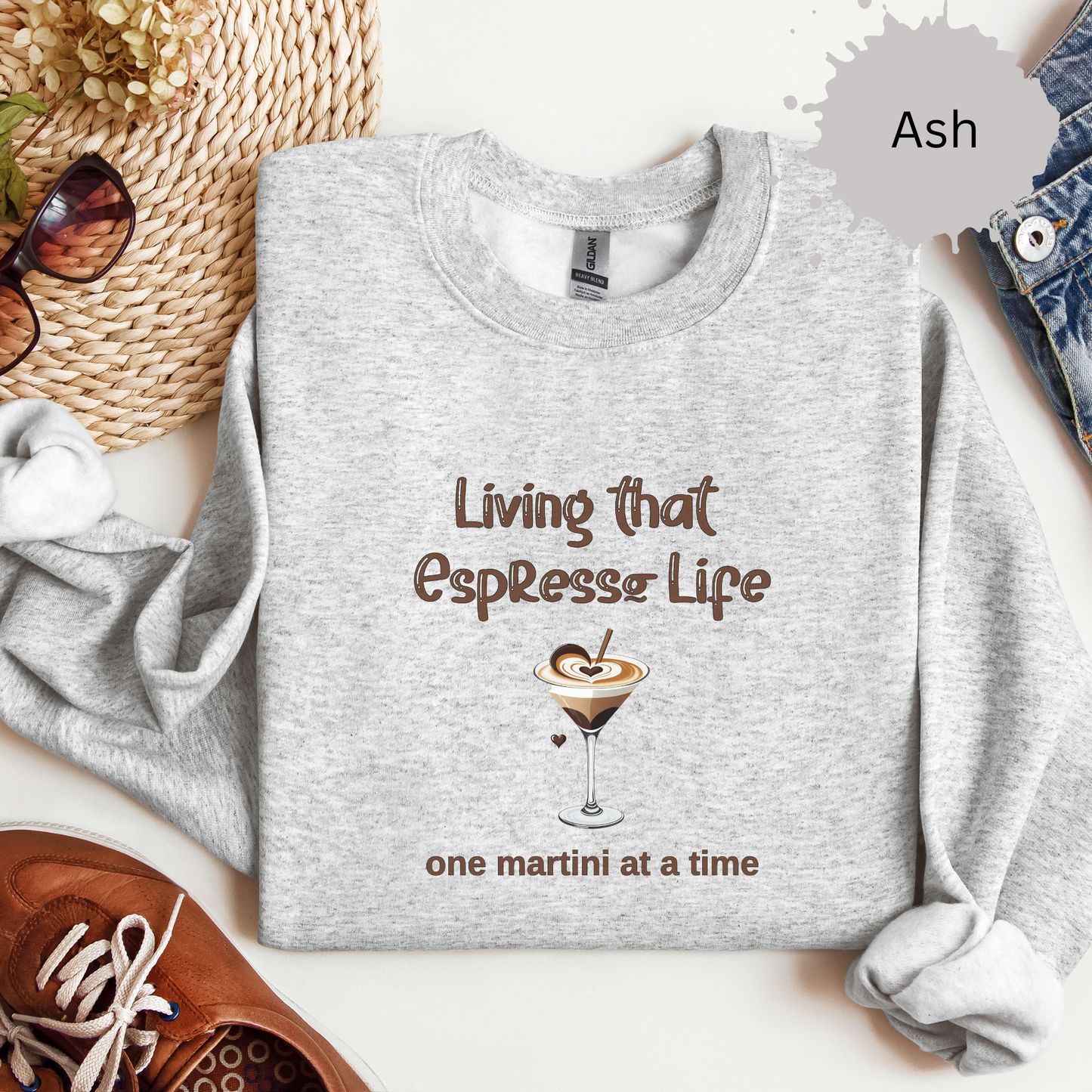 Living that Espresso Life Crewneck Sweatshirt