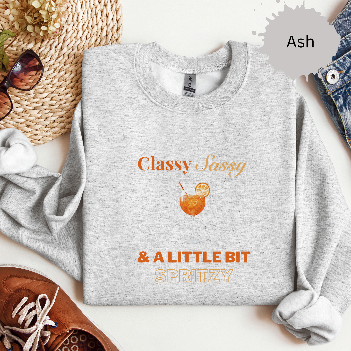 Classy Sassy and Spritzy Crewneck Sweatshirt