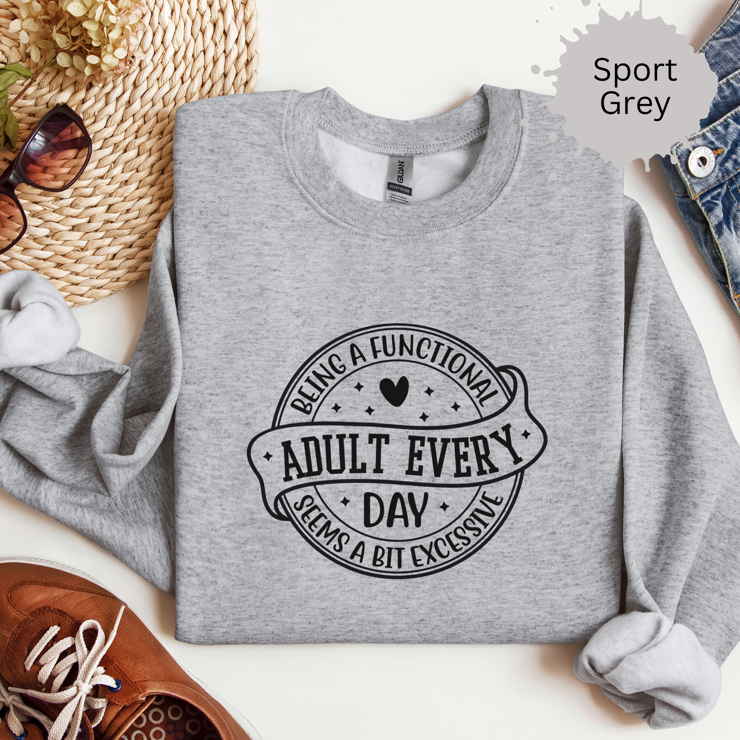 Overachieving Is Overrated Crewneck Sweatshirt