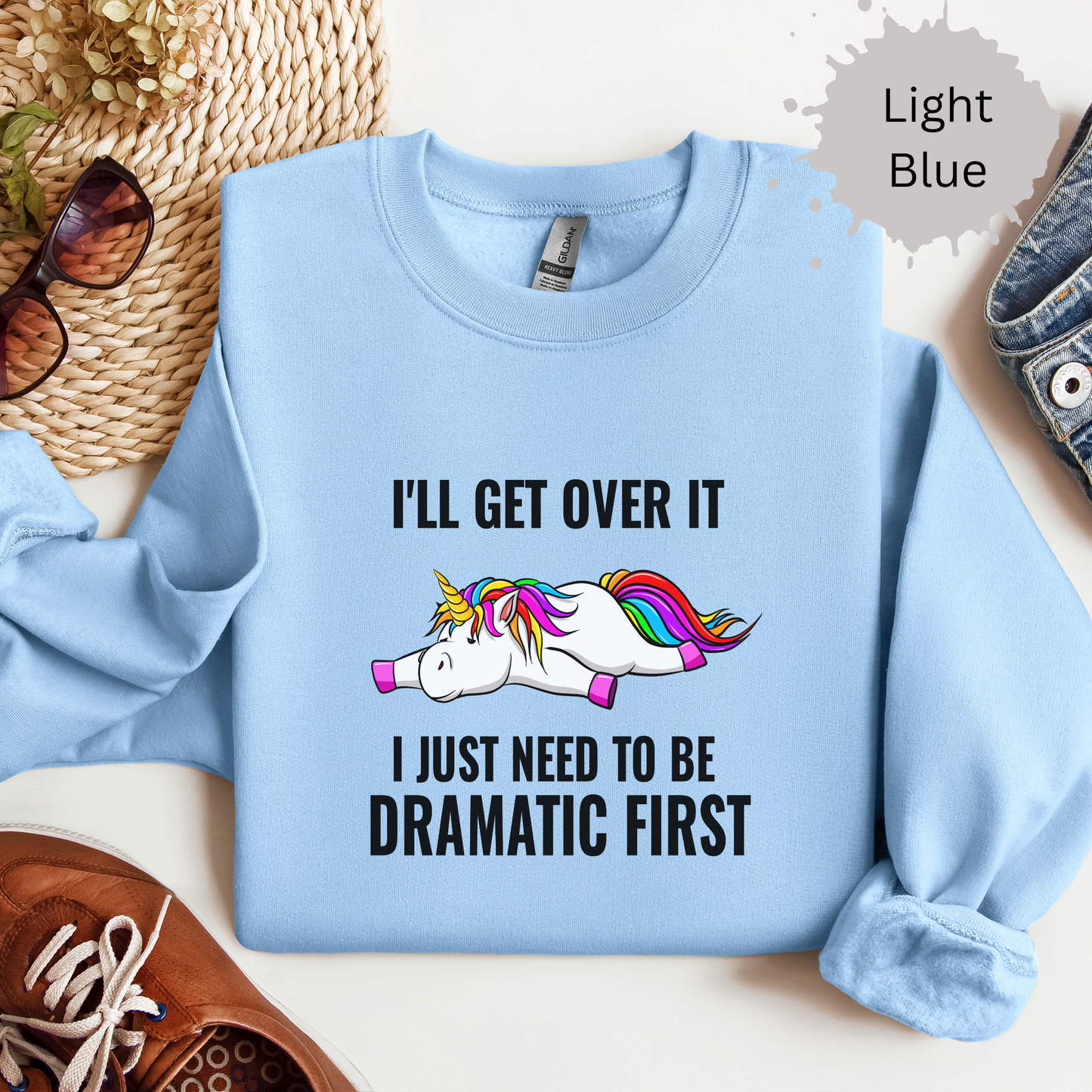 Dramatic Recovery in Progress Crewneck Sweatshirt