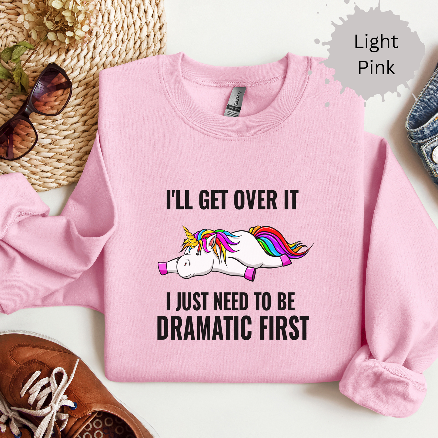 Dramatic Recovery in Progress Crewneck Sweatshirt