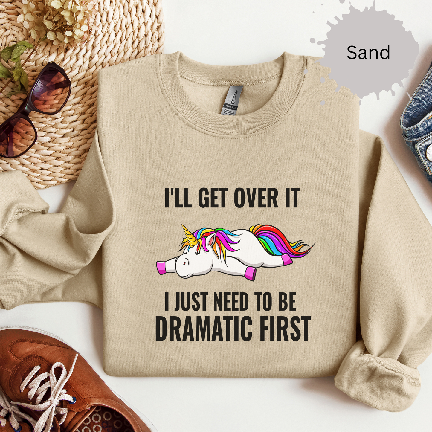 Dramatic Recovery in Progress Crewneck Sweatshirt