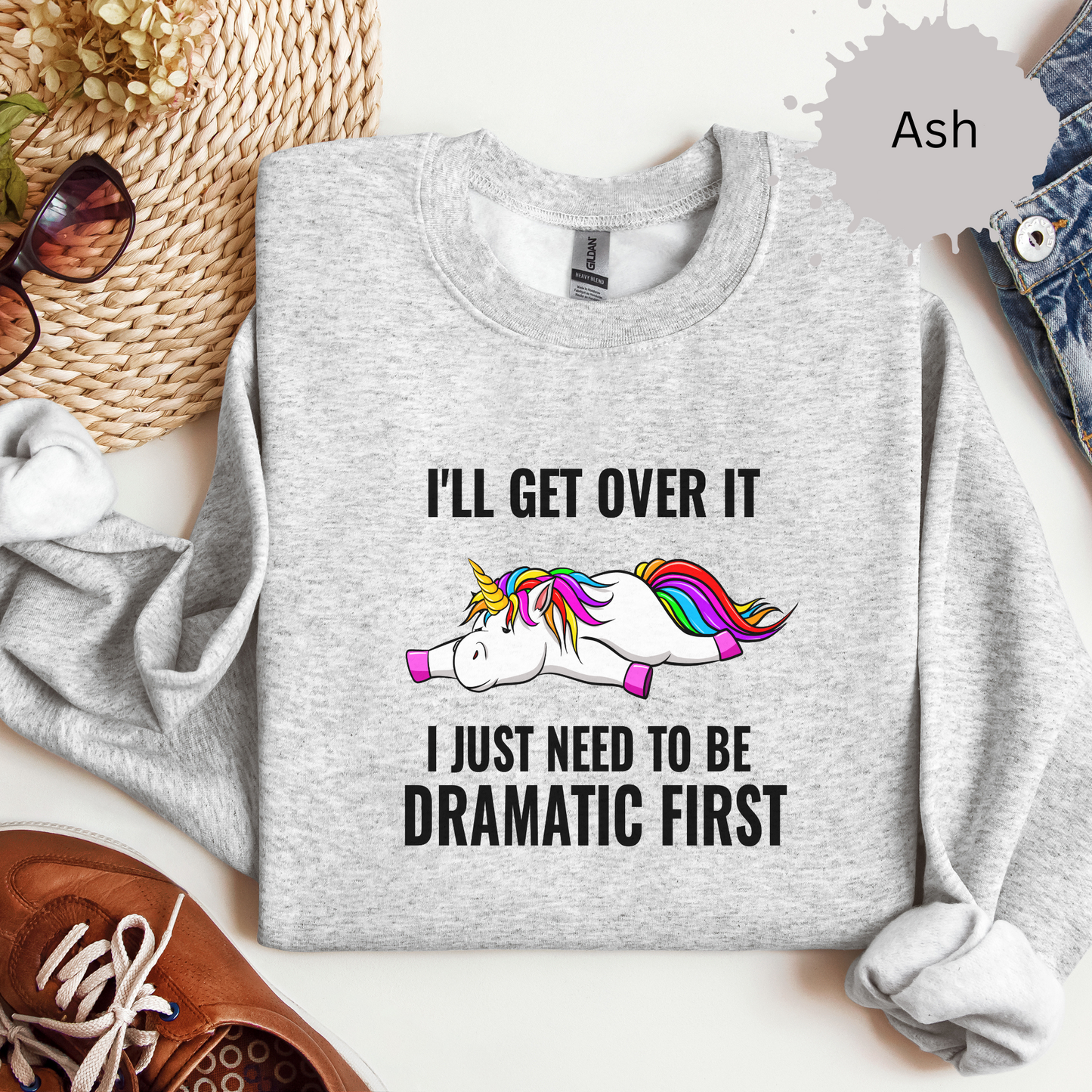 Dramatic Recovery in Progress Crewneck Sweatshirt