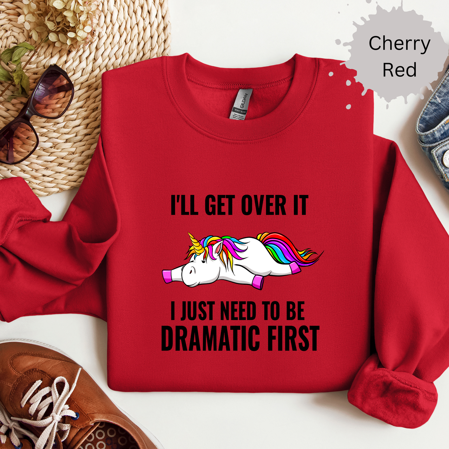 Dramatic Recovery in Progress Crewneck Sweatshirt