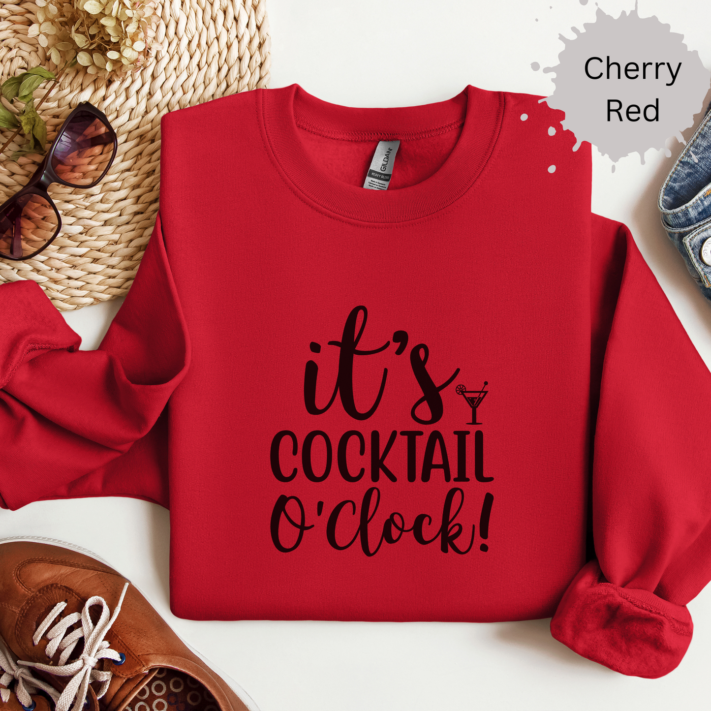 Time for Cocktails Crewneck Sweatshirt